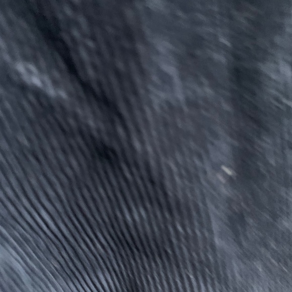 Navy blue corduroy jacket with white sheep fur - Picture 2 of 5